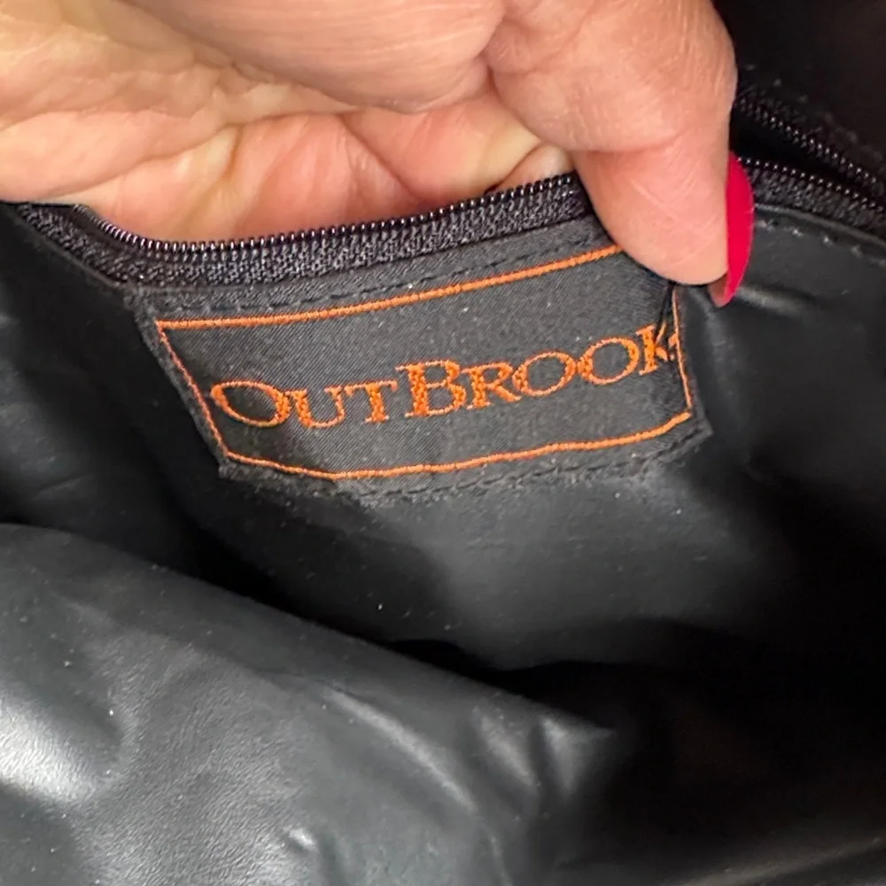 Outbrooks Dark Brown Leather Messenger Bag for Men